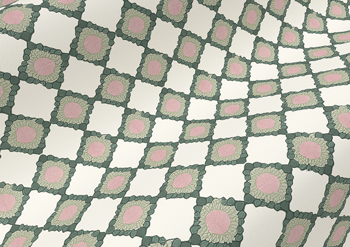Adelaide, Checkers Rosies Pink - Twist&Fit Roller Blind - Image 4